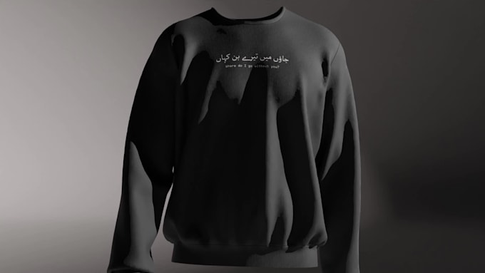 create realistic 3d cloth animation for social media