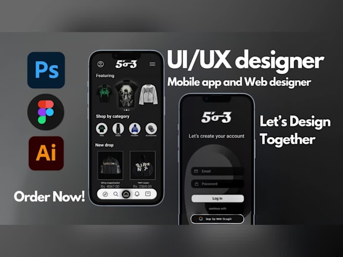 do creative UI UX design for stunning app designs