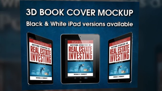 Download Create A 3d Ebook Cover Mockup Of Your Book On An Ipad By Not2shy Fiverr