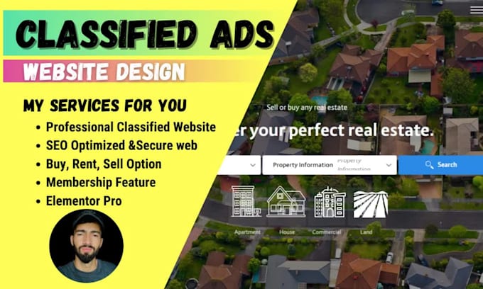 develop a classified ads listing website in wordpress
