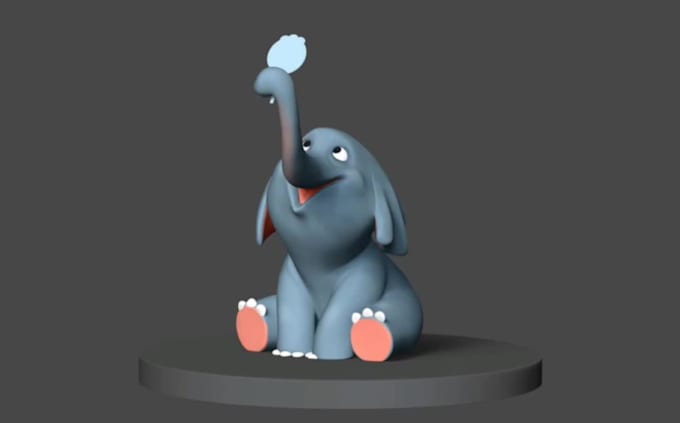 create 3d stylized animal character, 3d animal model, 3d character modeling
