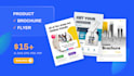 design marketing flyer, brochure, banner, poster and poscard