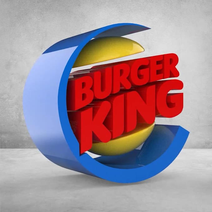 3d logo from 2d, with stl file, render, 360 spin video