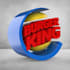 3d logo from 2d, with stl file, render, 360 spin video