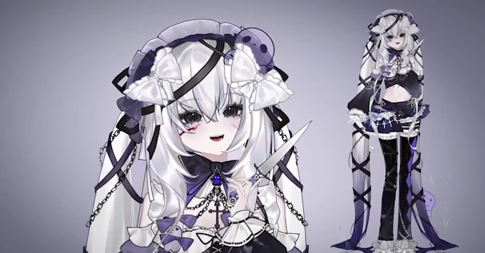 design custom live2d vtuber model, live2d rigging, streaming vtuber avatar