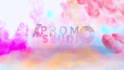 create colorful smoke,ink logo reveal