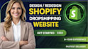 build shopify store and build automated shopify dropshipping store