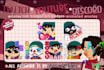 craft custom animated emotes for esports teams, twitch, discord, texting