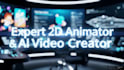 create stunning ai animated stories, ai video art, 3d cartoon for kids