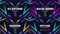 create professional twitch overlay stream package and twitch logo