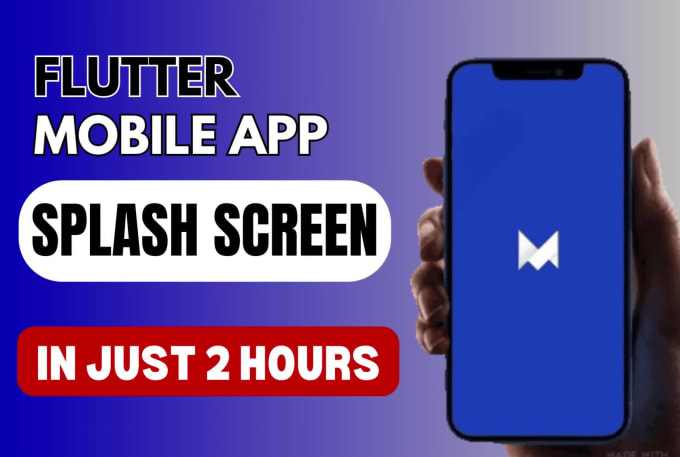 Create attractive splash screen for flutter mobile app with app icon by ...