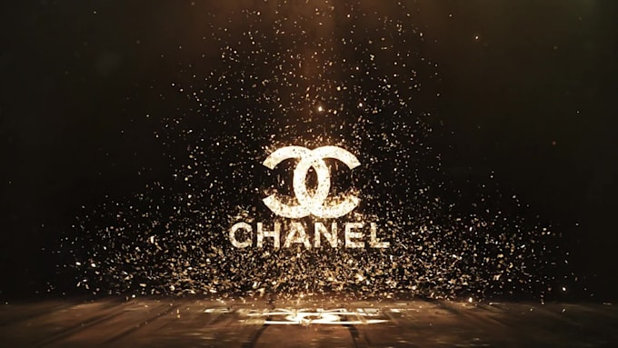 create a stunning gold glitter logo animation in 4k