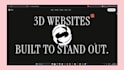 design a cinematic 3d website for your brand