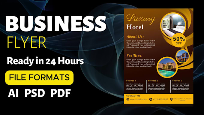 design music festival, party or event poster or flyer