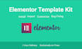 install, import, customize your elementor template kit