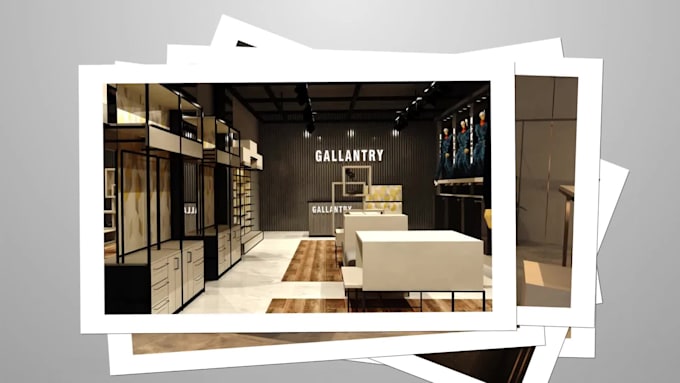 design creative retail store shop in 3d cafes bar