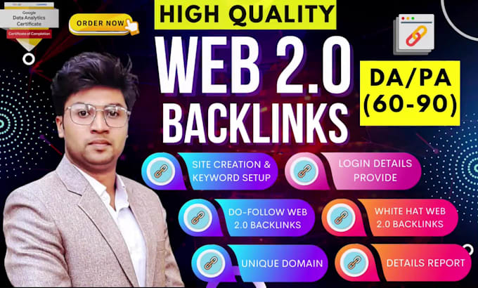create web 2 0 backlinks all dofollow with site creation
