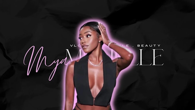 create a unique beauty youtube intro, outro, banner