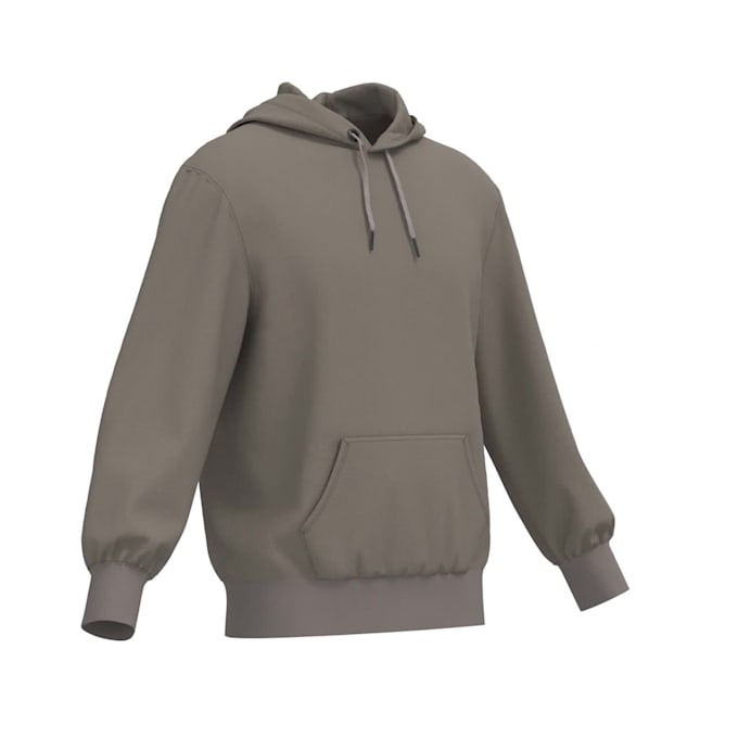 do 3d realistic hoodie rotation for clothing