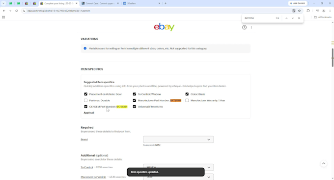 do ebay auto parts listing,ebay fitment services,ebay lister