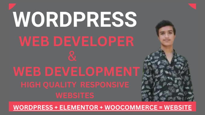 be your wordpress developer and do website development