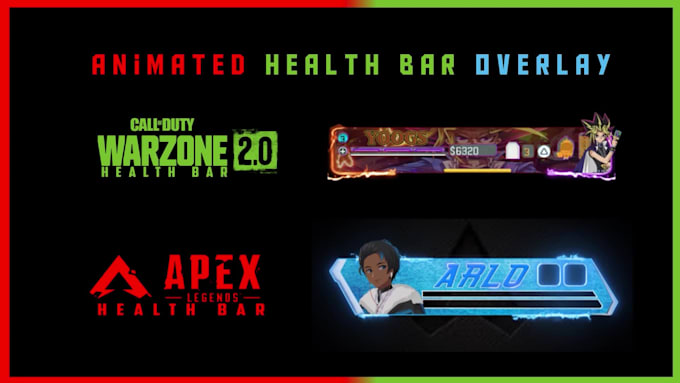 Make warzone 3 updated and apex legends health bar overlay by ...