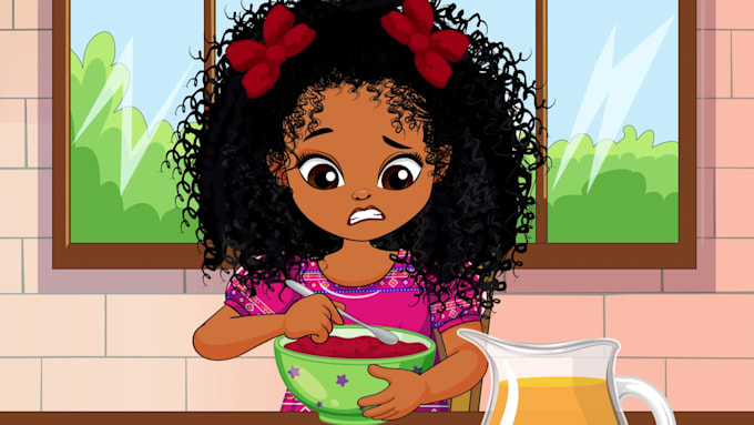 create african american illustrations for children book