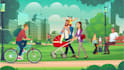 create 2d flat vector illustrations for you