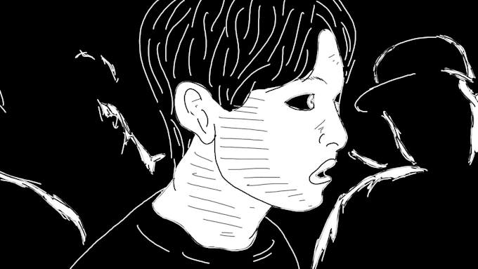 do trippy hand draw animation for your music video animation