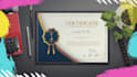 design completion, graduation, award, achievement, and appreciation certificate