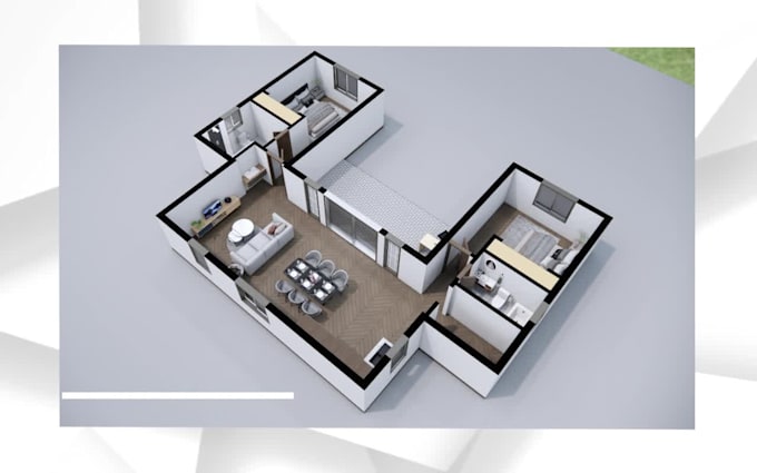 do 3d architectural design, 3d floor plan, exterior and interior rendering