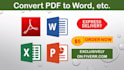 convert pdf to word, image to word documents