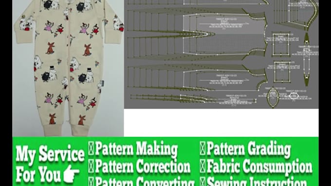 make any type of garments sewing pattern and grading