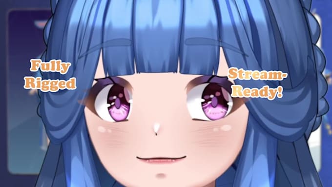 design and rigging vtuber model live2d in anime art for vtuber studio