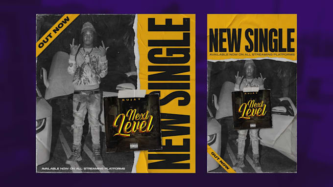 do new music release flyer for social media