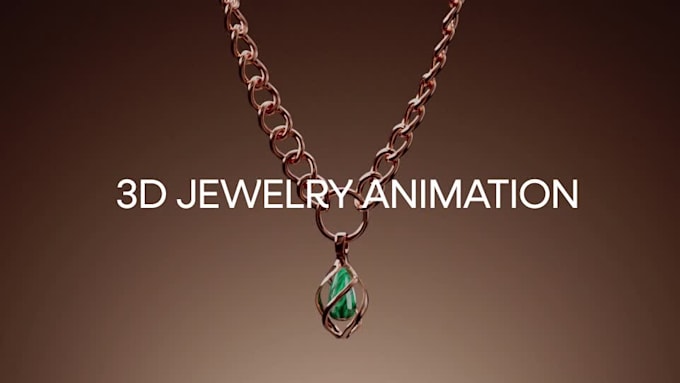 luxury 3d jewelry animation and photorealistic jewel