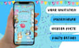 create bluey birthday invitation video, bluey party invitation