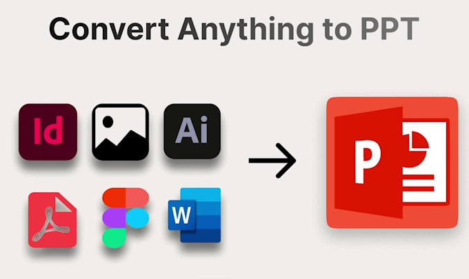convert figma, PDF, ai, image to ms powerpoint