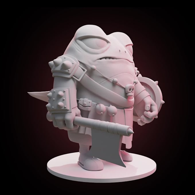 sculpt 3d model for games and 3d printing and rendering