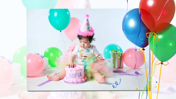 create amazing birthday slideshow upto 400 photos
