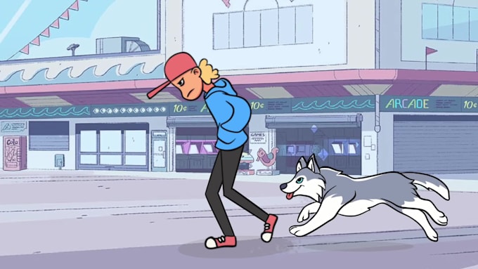 make loop fun 2d cartoon animation