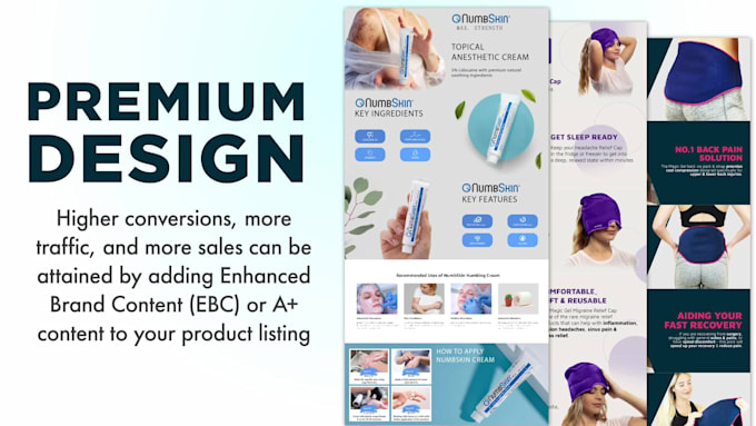 design premium amazon ebc, a plus content enhanced brand content