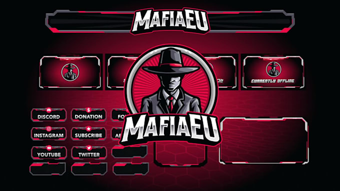 create overlay screen, panels, facecam for your stream