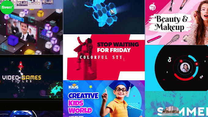 create a custom youtube intro or outro with logo animations