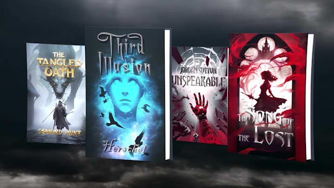 design a premium fantasy book cover for ebook and amazon KDP