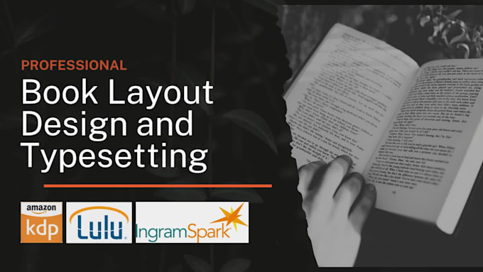 do kdp book formatting, typesetting, book cover design