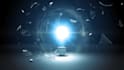 create a light bulb explosion neon logo reveal animation