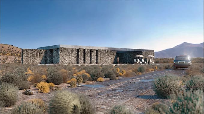 design beautiful exterior, interior with realistic renders