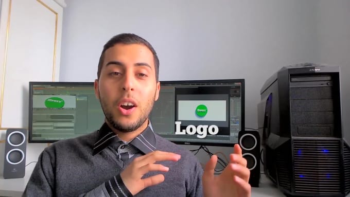 Do a 3d spinning gif with your logo by Amirmallek