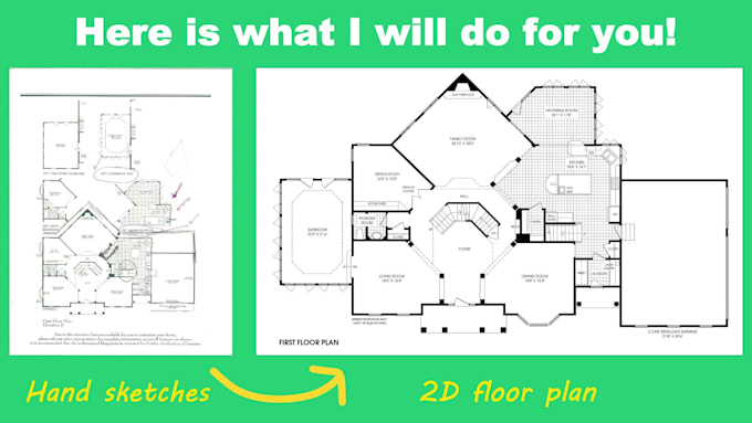redraw 2d 3d floor plans for home, apartment, real estate